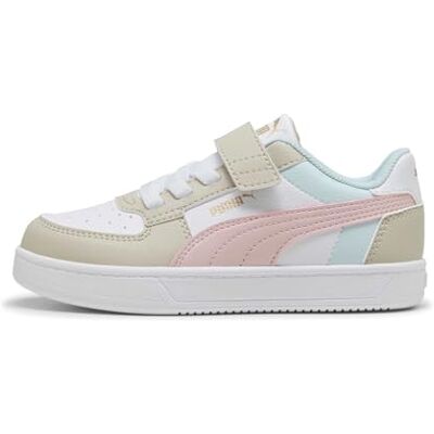 PUMA Unisex barn Caven 2.0 Block Ac+ Ps Sneaker, Desert Dust Mauve Mist Vit, 34 EU PUMA Unisex barn Caven 2.0 Block Ac+ Ps Sneaker, Desert Dust Mauve Mist Vit, 34 EU