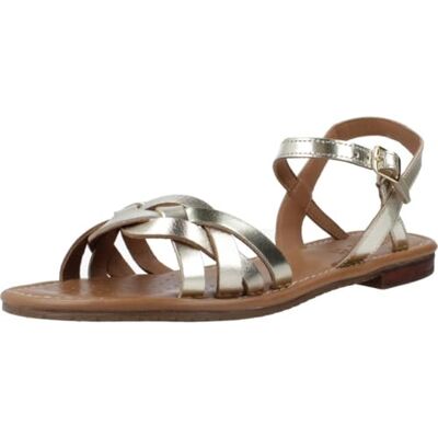 Geox Damer D Sozy S B platt sandal, LT guld, 38,5 EU, Guldpläterat guld, 38.5 EU Geox Damer D Sozy S B platt sandal, LT guld, 38,5 EU, Guldpläterat guld, 38.5 EU