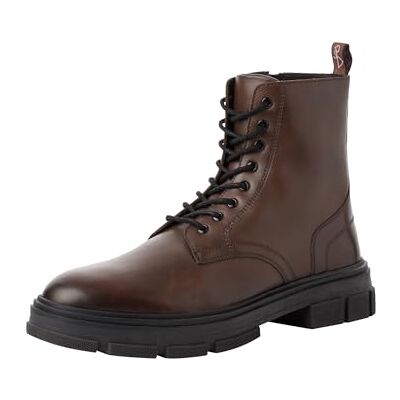MARCO TOZZI by Guido Maria Kretschmer ankelstövlar för snörning av läder med dragkedja, Mocca, 44 EU MARCO TOZZI by Guido Maria Kretschmer ankelstövlar för snörning av läder med dragkedja, Mocca, 44 EU