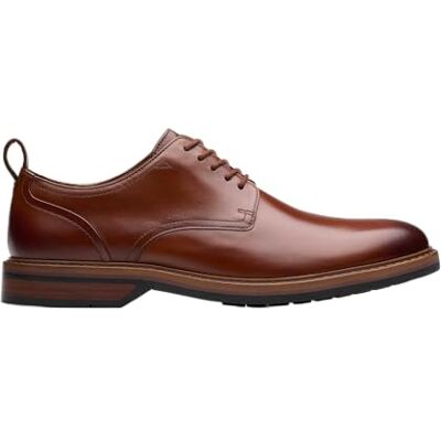 Clarks Aldwin Lace Mens Tan Leather, 6.5 Clarks Aldwin Lace Mens Tan Leather, 6.5