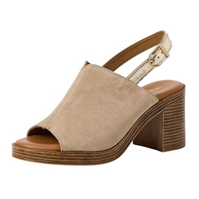 Tamaris dam 1-28304-44 sandal med klack, beige, 39 EU, Beige, 39 EU Tamaris dam 1-28304-44 sandal med klack, beige, 39 EU, Beige, 39 EU