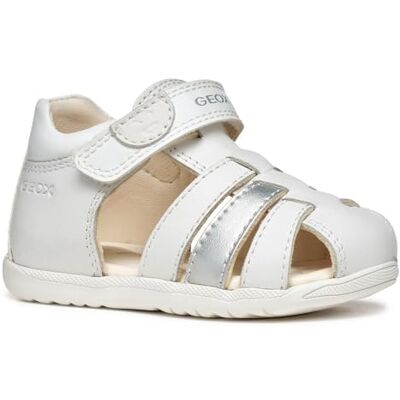 Geox B Sandal Fläckflicka, flicka, 0–24, vit/silver, 21 EU, Vit silver, 21 EU Geox B Sandal Fläckflicka, flicka, 0–24, vit/silver, 21 EU, Vit silver, 21 EU