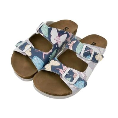 DOGO Kvinnors veganska lädersandaler Wings in My Soul mönster, Material: Polyester, 36 EU DOGO Kvinnors veganska lädersandaler Wings in My Soul mönster, Material: Polyester, 36 EU