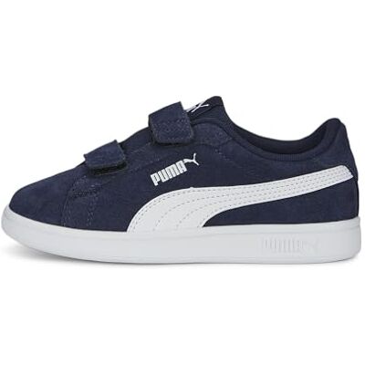 PUMA Barn Smash 3.0 SD V PS Basket, Marinblå vit, 32.5 EU PUMA Barn Smash 3.0 SD V PS Basket, Marinblå vit, 32.5 EU