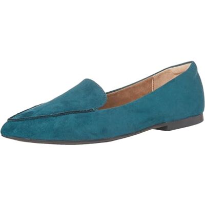 Amazon Essentials Loafer för kvinnor, mörk turkos mikrosuede, 47 EU Bred Amazon Essentials Loafer för kvinnor, mörk turkos mikrosuede, 47 EU Bred