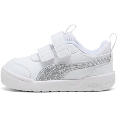 PUMA Baby-flicka MULTIFLEX 2 glitter FS V INF sneakers, vitt silver, 26 EU, White Silver, 26 EU PUMA Baby-flicka MULTIFLEX 2 glitter FS V INF sneakers, vitt silver, 26 EU, White Silver, 26 EU