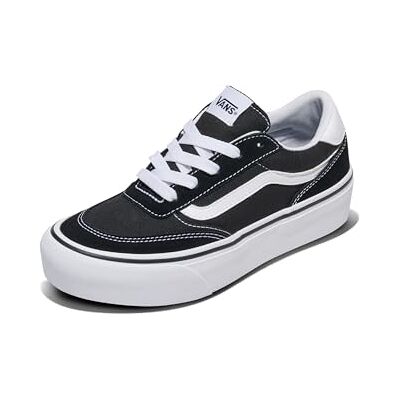 Vans Dam Brooklyn Ls PlatformSneaker, Mocka kanvas svart vit, 42.5 EU Vans Dam Brooklyn Ls PlatformSneaker, Mocka kanvas svart vit, 42.5 EU