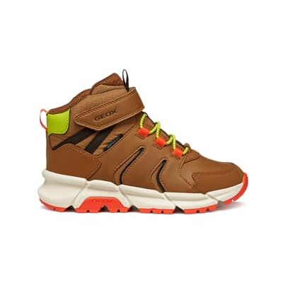 Geox J FLEXYPER Plus Boy Ankle Boot, brun/orange, 36 EU, Brun orange, 36 EU Geox J FLEXYPER Plus Boy Ankle Boot, brun/orange, 36 EU, Brun orange, 36 EU