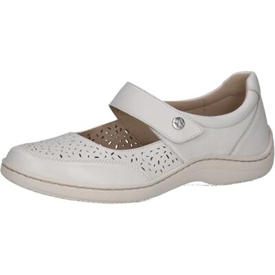 CAPRICE dam 9-22156-42 ballerina, Vit Nappa, 41 EU CAPRICE dam 9-22156-42 ballerina, Vit Nappa, 41 EU