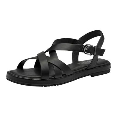 Tamaris sandalett dam vegansk platt, svart, 36 EU Tamaris sandalett dam vegansk platt, svart, 36 EU