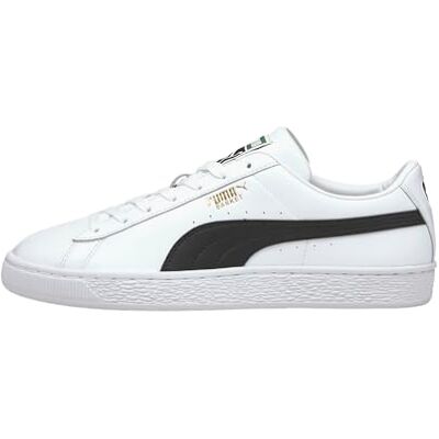 PUMA herr basket klassisk XXI sneaker, vit svart, 37 EU PUMA herr basket klassisk XXI sneaker, vit svart, 37 EU