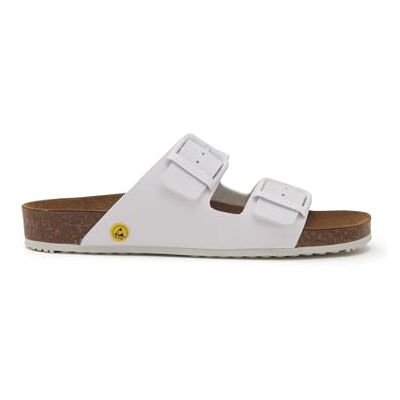 Scholl Cork PRO 2 spännen, platta sandaler unisex vuxna, 44 EU, Vit, 44 EU Scholl Cork PRO 2 spännen, platta sandaler unisex vuxna, 44 EU, Vit, 44 EU
