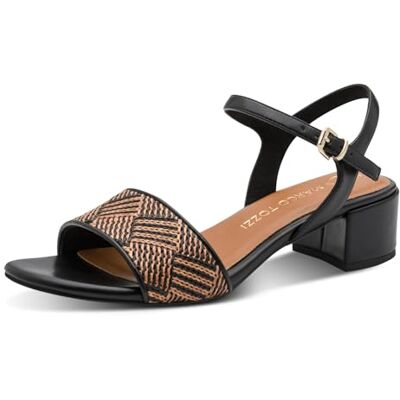 MARCO TOZZI Sandal 2-28208-46, dam, kam svart, 36 EU MARCO TOZZI Sandal 2-28208-46, dam, kam svart, 36 EU