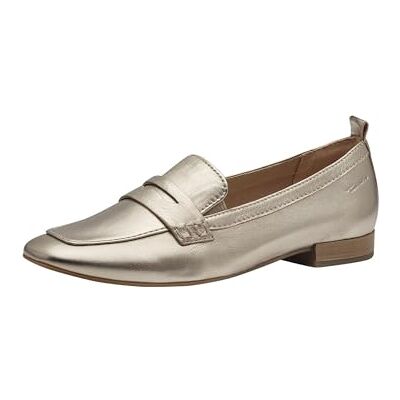 Tamaris Comfort damtofflor av läder med blockhäl, Guld, 37 EU Tamaris Comfort damtofflor av läder med blockhäl, Guld, 37 EU