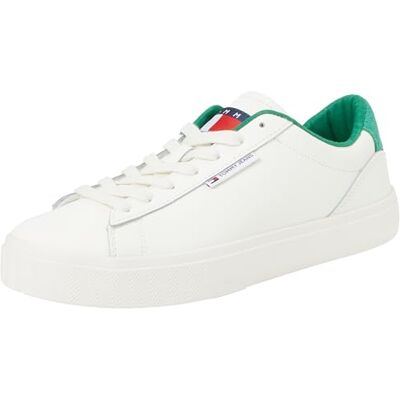 Tommy Hilfiger Tommy Jeans Tjw Cupsole Sneaker för kvinnor, Elfenben Cape Grön, 37 EU Tommy Hilfiger Tommy Jeans Tjw Cupsole Sneaker för kvinnor, Elfenben Cape Grön, 37 EU