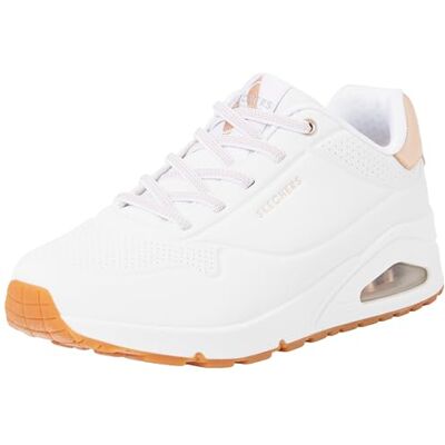 Skechers Dam UNO-Shimmer Away sneakers, vit/överdådig trädgård, 41 EU bred, Vit överflödig trädgård, 41 EU Weit Skechers Dam UNO-Shimmer Away sneakers, vit/överdådig trädgård, 41 EU bred, Vit överflödig trädgård, 41 EU Weit