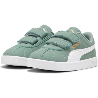 PUMA Mixed Baby Club II V INF Sneaker, grön måne vit, 24 EU PUMA Mixed Baby Club II V INF Sneaker, grön måne vit, 24 EU