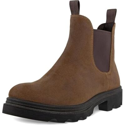 ECCO Grainer Chelsea Boots Veloursleder Uni Chelsea-Boots Velours-Leder Taupe-braun ECCO Grainer Chelsea Boots Veloursleder Uni Chelsea-Boots Velours-Leder Taupe-braun