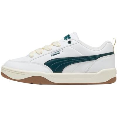 PUMA Unisex Park Lifestyle Sneaker, vit grön terräng, 43 EU PUMA Unisex Park Lifestyle Sneaker, vit grön terräng, 43 EU