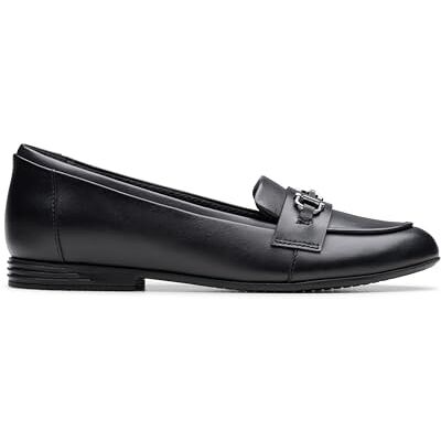 Clarks FinjaLoafer Y. Childrens Black Leather, 3 Clarks FinjaLoafer Y. Childrens Black Leather, 3
