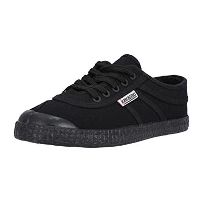 Kawasaki Unisex original teddy kanvas sko låg-topp sneakers, 1001S svart solid, 5,5 UK Kawasaki Unisex original teddy kanvas sko låg-topp sneakers, 1001S svart solid, 5,5 UK