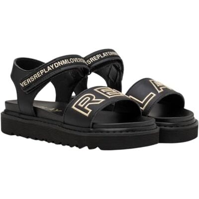 Replay flicka Gbt42 .000.c0008s sandal, 168 svart lt guld, 31 EU Replay flicka Gbt42 .000.c0008s sandal, 168 svart lt guld, 31 EU