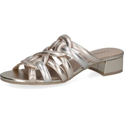 CAPRICE Damen 9-27205-46, sandaler med klack för kvinnor, L Gold Comb, 39 EU CAPRICE Damen 9-27205-46, sandaler med klack för kvinnor, L Gold Comb, 39 EU