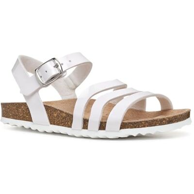 Geox Flicka Adriel flicka F sandal, vit, 36 EU Geox Flicka Adriel flicka F sandal, vit, 36 EU