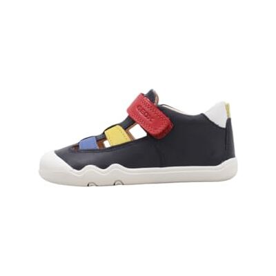 Geox Baby pojkar B Steppieup Boy A sneakers, Marinblå flerfärgad, 21 EU Geox Baby pojkar B Steppieup Boy A sneakers, Marinblå flerfärgad, 21 EU