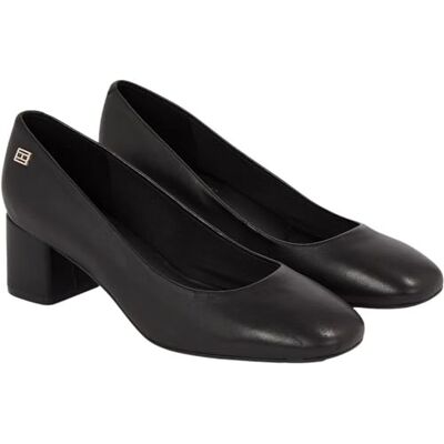 Tommy Hilfiger kvinnors väsentliga mellanklack blocky pump, Svart, 38 EU Tommy Hilfiger kvinnors väsentliga mellanklack blocky pump, Svart, 38 EU
