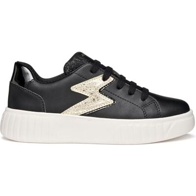 Geox J MIKIROSHI Girl sneakers, svart/LT guld, 38 EU, Svart ljus guld, 38 EU Geox J MIKIROSHI Girl sneakers, svart/LT guld, 38 EU, Svart ljus guld, 38 EU
