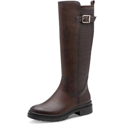 Tamaris Damen Long Boot Flat 1-25625-45 knähög, mahogny, 38 EU, Mahogny, 38 EU Tamaris Damen Long Boot Flat 1-25625-45 knähög, mahogny, 38 EU, Mahogny, 38 EU