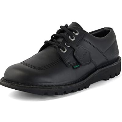 Kickers Unisex Kick Lo Vegan Synthetic Derby snörskor, svart, 47 EU Kickers Unisex Kick Lo Vegan Synthetic Derby snörskor, svart, 47 EU