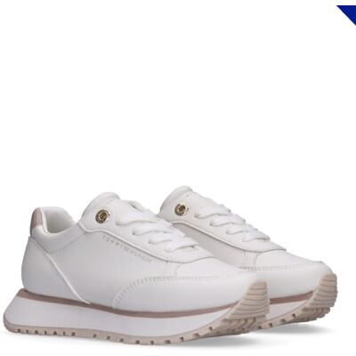 Tommy Hilfiger Miren, Sneaker, off White/Taupe, 38 EU, Av vit taupe, 38 EU Tommy Hilfiger Miren, Sneaker, off White/Taupe, 38 EU, Av vit taupe, 38 EU