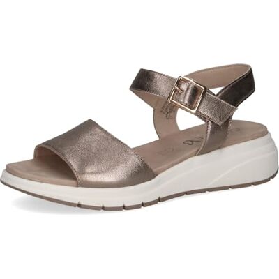 CAPRICE Damer 9-28708-46 platta sandaler, taupe METALLIC, 41 EU CAPRICE Damer 9-28708-46 platta sandaler, taupe METALLIC, 41 EU
