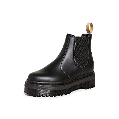Dr. Martens Women's Vegan 2976 Quad Chelsea Boots, Black, 9 Medium US Dr. Martens Women's Vegan 2976 Quad Chelsea Boots, Black, 9 Medium US
