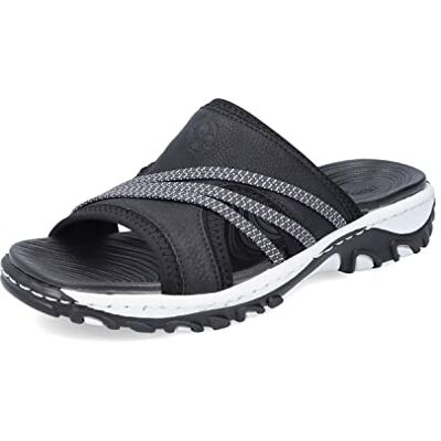 Rieker damsandaler 68680, svart, 36 EU Rieker damsandaler 68680, svart, 36 EU