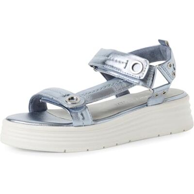 MARCO TOZZI Damer 2–28706-44 sandal, blå, 41 EU MARCO TOZZI Damer 2–28706-44 sandal, blå, 41 EU
