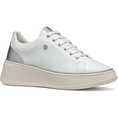 Geox Dam D SUNNETTY A sneakers, vit/silver, 41 EU, Vitt silver, 41 EU Geox Dam D SUNNETTY A sneakers, vit/silver, 41 EU, Vitt silver, 41 EU