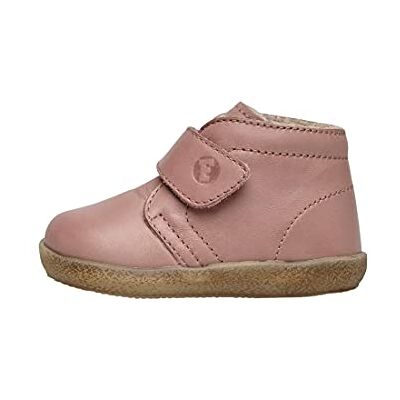 Falcotto Conte VL-sko av borstat nappaläder med kardborreband gammalrosa, ROSA 20 EU Falcotto Conte VL-sko av borstat nappaläder med kardborreband gammalrosa, ROSA 20 EU