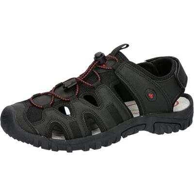 Lico Unisex Makira sandaler, svart/röd, 41 EU, Svart röd, 41 EU Lico Unisex Makira sandaler, svart/röd, 41 EU, Svart röd, 41 EU
