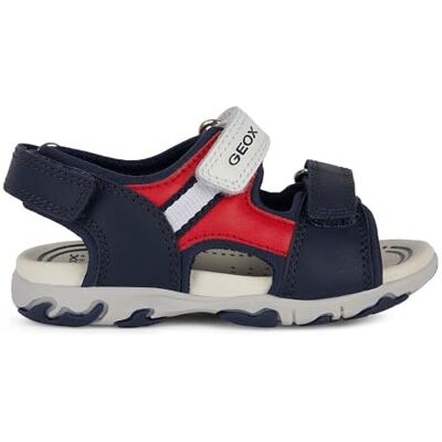 Geox Pojkar B Flaffe Boy Sandal, Marinblå röd, 25 EU Geox Pojkar B Flaffe Boy Sandal, Marinblå röd, 25 EU