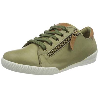 Andrea Conti dam 0347839 sneakers, Khaki konjak, 39 EU Andrea Conti dam 0347839 sneakers, Khaki konjak, 39 EU