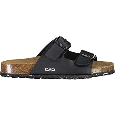 CMP Damer Eco Thalitha slide slide sandal, Nero 40 EU CMP Damer Eco Thalitha slide slide sandal, Nero 40 EU