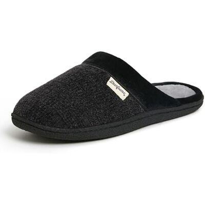 Dearfoams Chenille Clog för kvinnor med quiltad strumpa toffel Dearfoams Chenille Clog för kvinnor med quiltad strumpa toffel