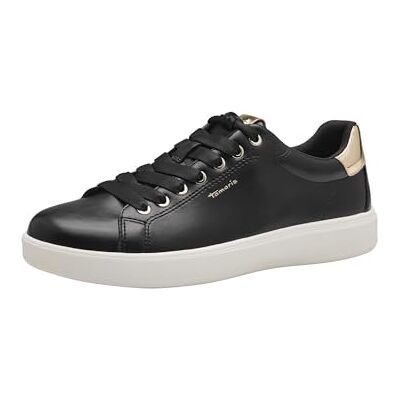 Tamaris dam 1-23720-43 sneakers, Svart guld, 42 EU Tamaris dam 1-23720-43 sneakers, Svart guld, 42 EU