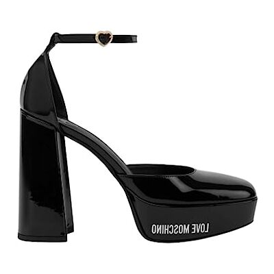 Love Moschino Ja1028cg1h, damers häl sandal, Svart, 39 EU Love Moschino Ja1028cg1h, damers häl sandal, Svart, 39 EU