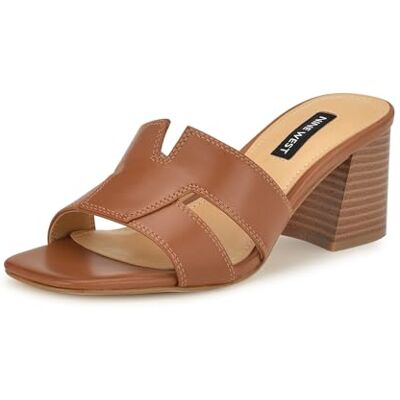 Nine West Griselda sandaler med klack för kvinnor, Nytt bagage 120, 42 EU Nine West Griselda sandaler med klack för kvinnor, Nytt bagage 120, 42 EU