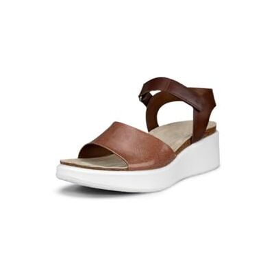 ECCO Women's Flowt Wedge Cork Sandal, Cashmere/Cocoa Brown, 10-10.5 ECCO Women's Flowt Wedge Cork Sandal, Cashmere/Cocoa Brown, 10-10.5