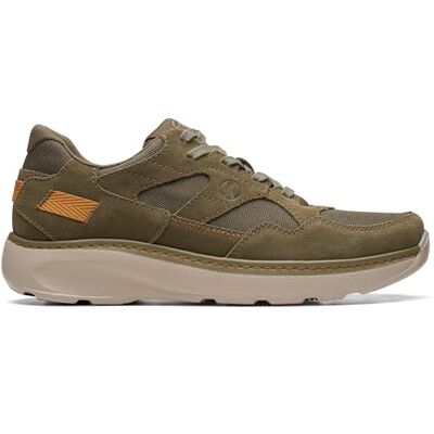 Clarks Chartlite Tor sneakers för män, Dark Olive Combi, 44.5 EU Clarks Chartlite Tor sneakers för män, Dark Olive Combi, 44.5 EU